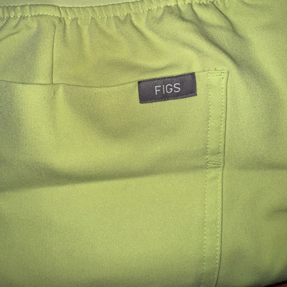 Figs Lime Green Scrub Pants